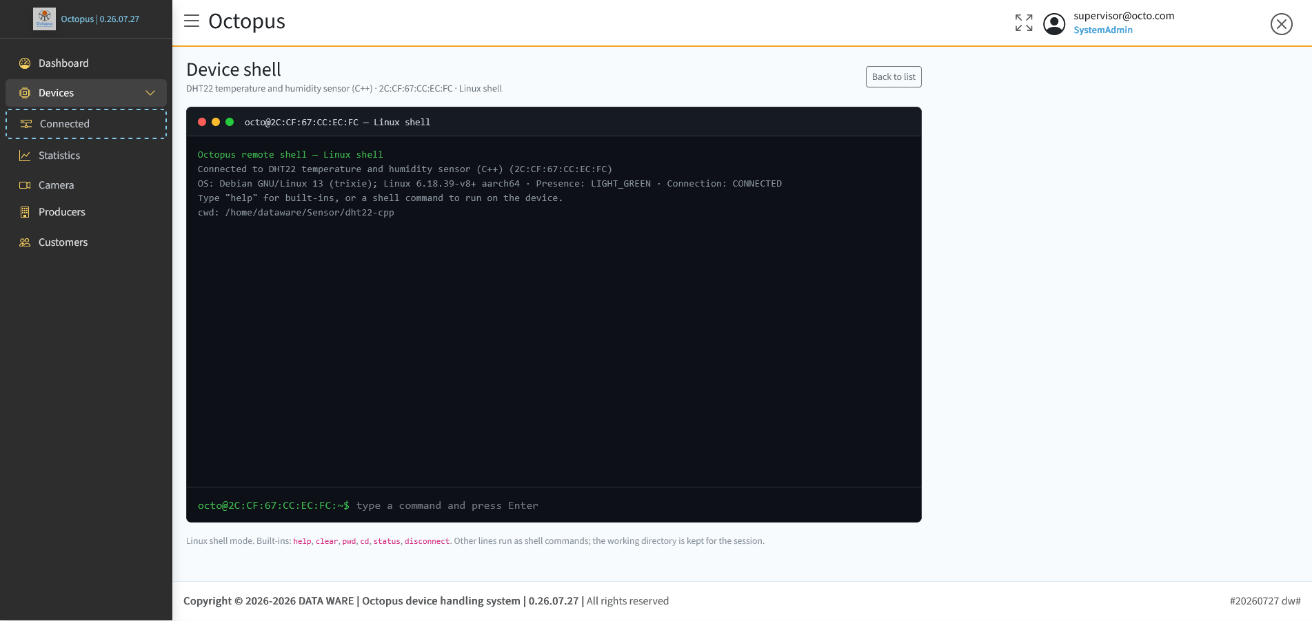 Shell remota Linux
